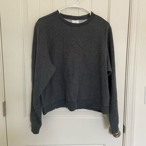 NWOT | Adidas women’s cropped embroidered logo‎ crewneck — large